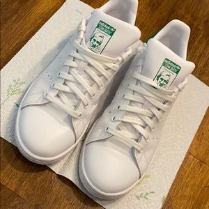 Stan Smith shoes. White and Green colored